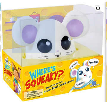Where’s Squeaky Fun Interactive Preschool and Children - Educational Hide-and-Seek Mouse Game by Blue Orange Games - 2 to 10 Players for Ages 4+